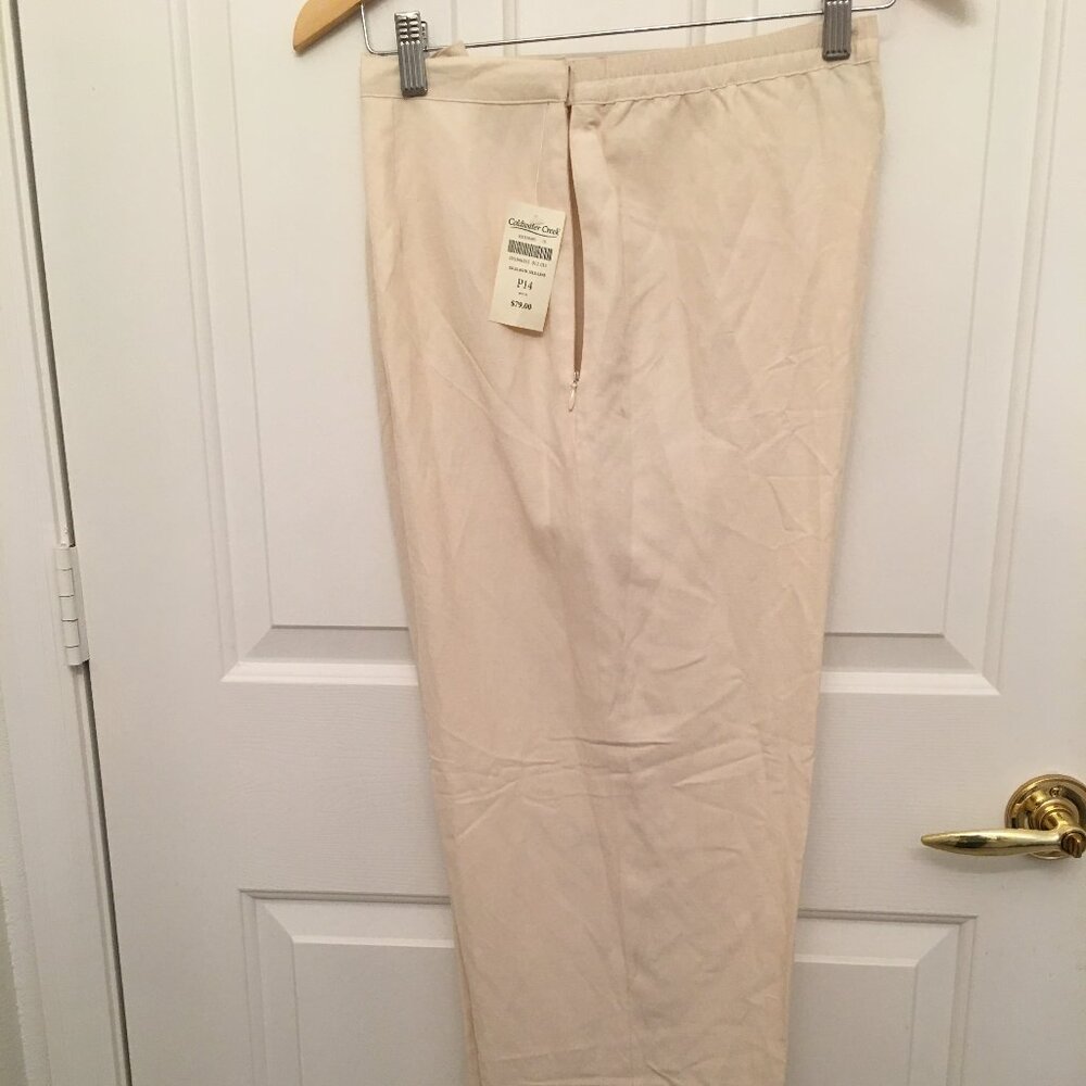 COLDWATER CREEK fully lined silk/linen pants, new with tag!